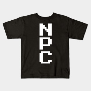 NPC - Non Playable Character Kids T-Shirt